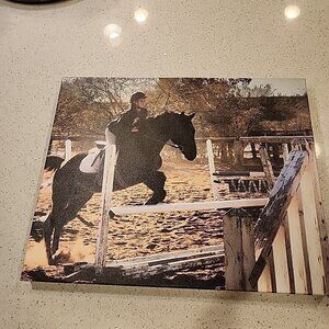 Photo On Canvas Girl Riding Horse Jumping 16x20